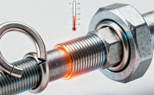 Bolts with embedded sensors and shape-memory alloy rings.