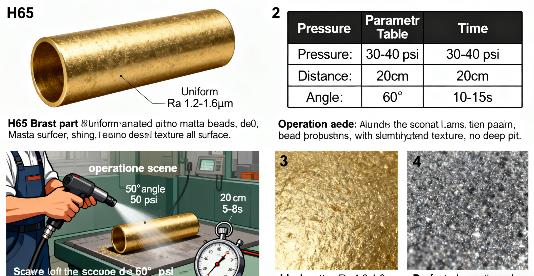 when treating H65 brass decorative parts