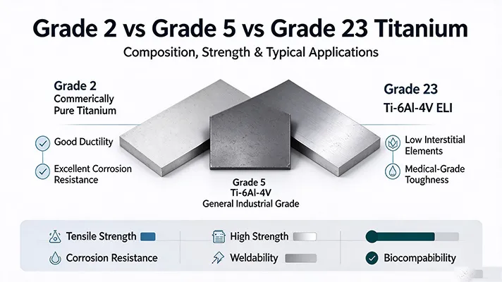 Comparison of Composition and Properties between Grade 2 Titanium and Grade 5 Titanium_11zon.webp Comparison of Composition and Properties between Grade 2 Titanium and Grade 5 Titanium_11zon.webp